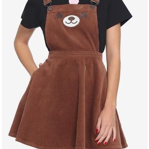 Hot Topic Teddy Bear Corduroy Skirtall